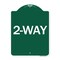 Signmission Designer Series Sign-2-Way, Green & White Aluminum Architectural Sign, 18" x 24", GW-1824-24495 A-DES-GW-1824-24495 - alternate 1